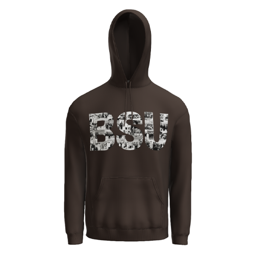 BSU Dark Chocolate Gildan Heavy Blend Hooded Sweatshirt