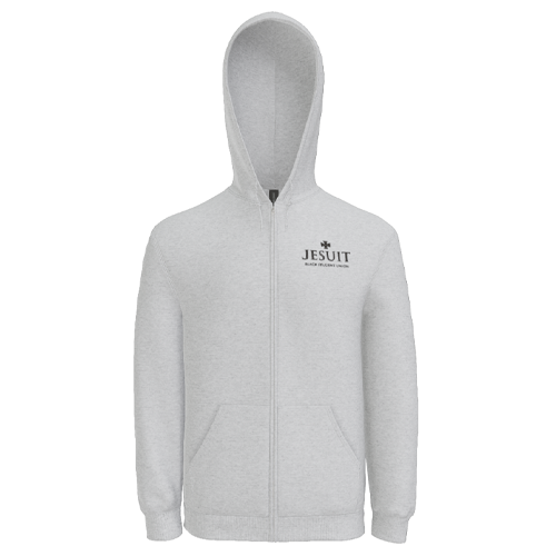BSU Ash Grey Gildan Heavy Blend Full-Zip Hooded Sweatshirt