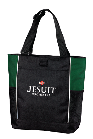 Orchestra Black/Green Panel Tote Bag