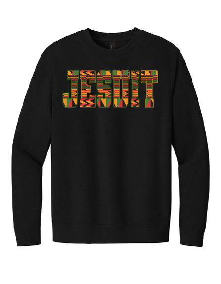 BSU Kente Print Embroidered Applique Sweatshirt
