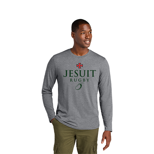 Graphite Heather District Perfect Weight CVC Long Sleeve Tee