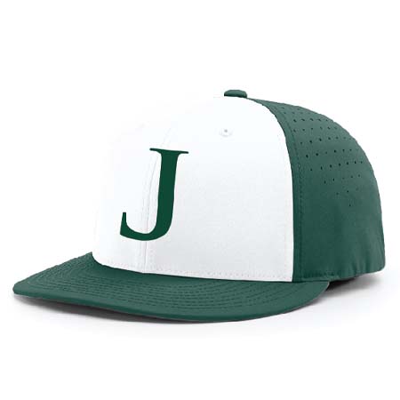 Jesuit Baseball White/Dk Green Cap