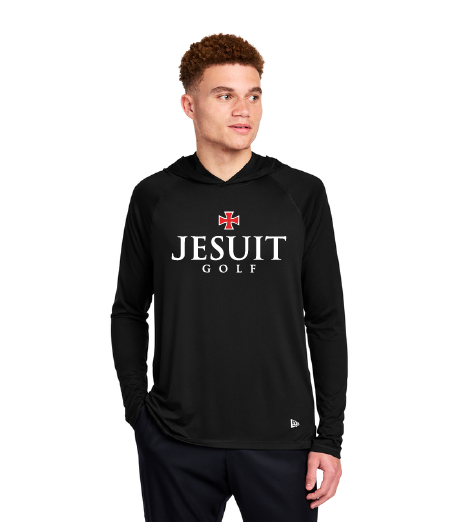 SJ Golf Black New Era Power Long Sleeve Hoodie
