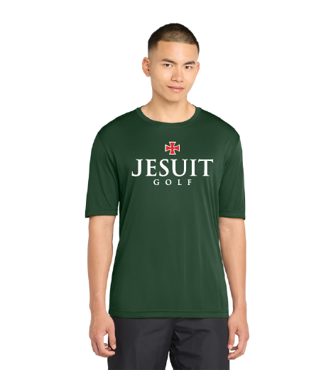 SJ Golf Dark Green Moisture Wicking T-Shirt