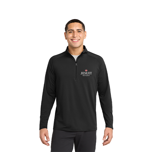 Black Sport-Tek Stretch 1/4-Zip Pullover